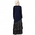 Designer Frilled abaya- Navy Blue Designer Frilled abaya- Navy Blue